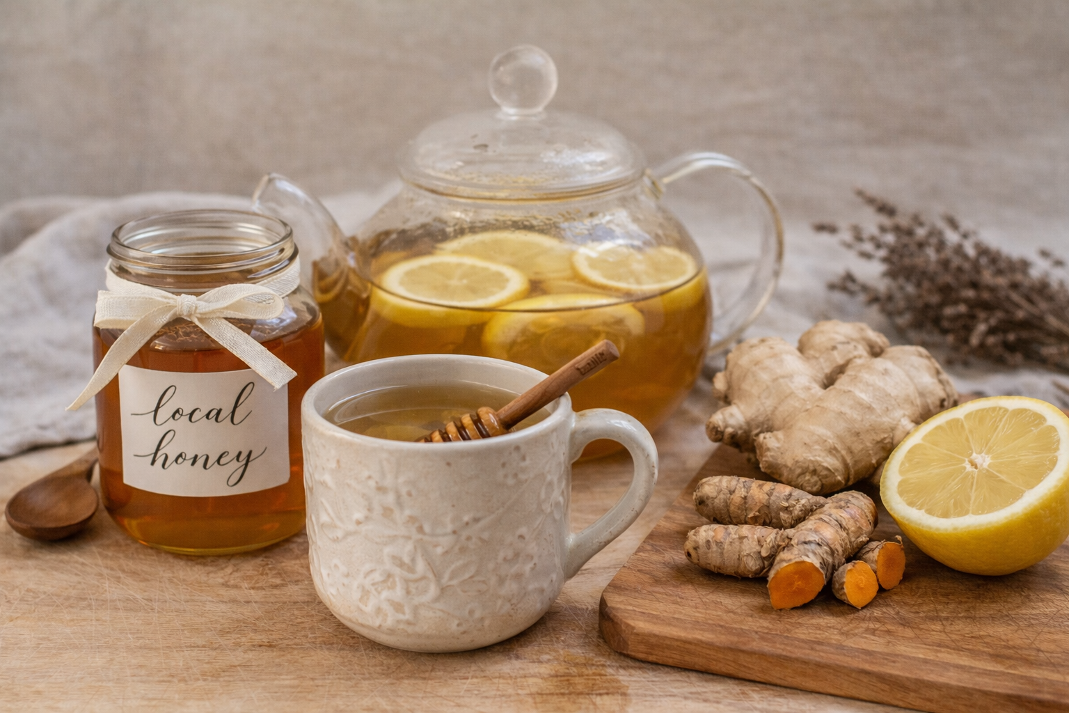 Ginger Honey Lemon Tea: Gut Healthy and Immune Boosting